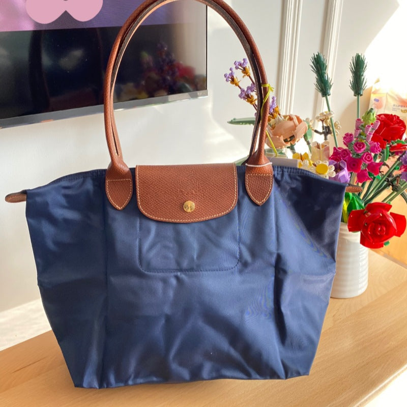 French-Inspired Embroidered Dumpling Bag