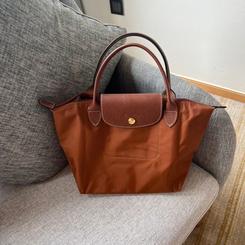 French-Inspired Embroidered Dumpling Bag