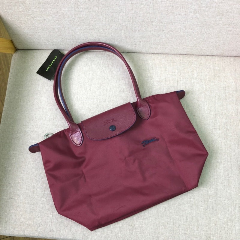 French-Inspired Embroidered Dumpling Bag