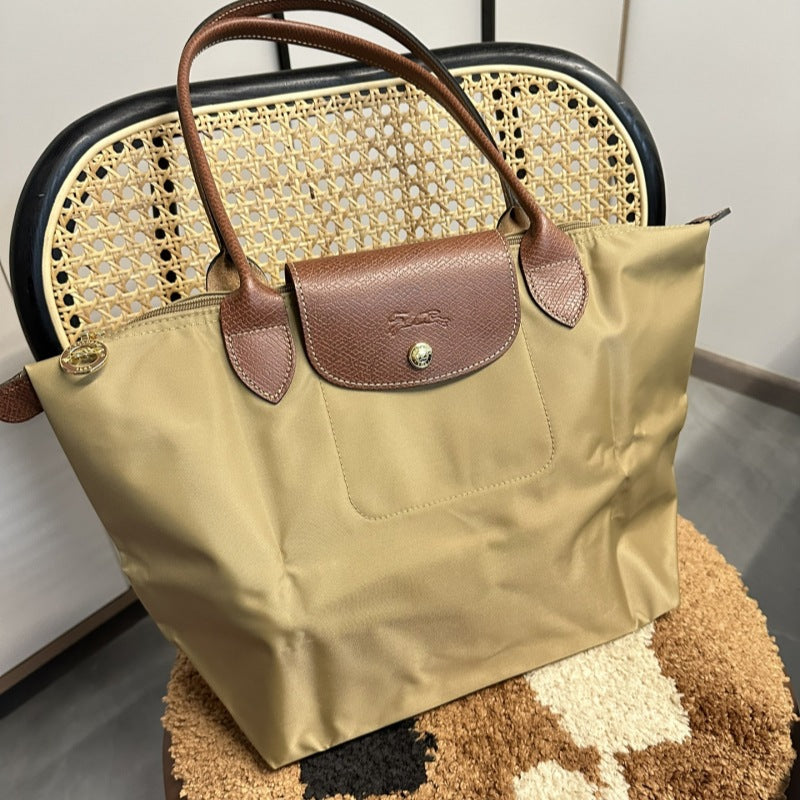 French-Inspired Embroidered Dumpling Bag
