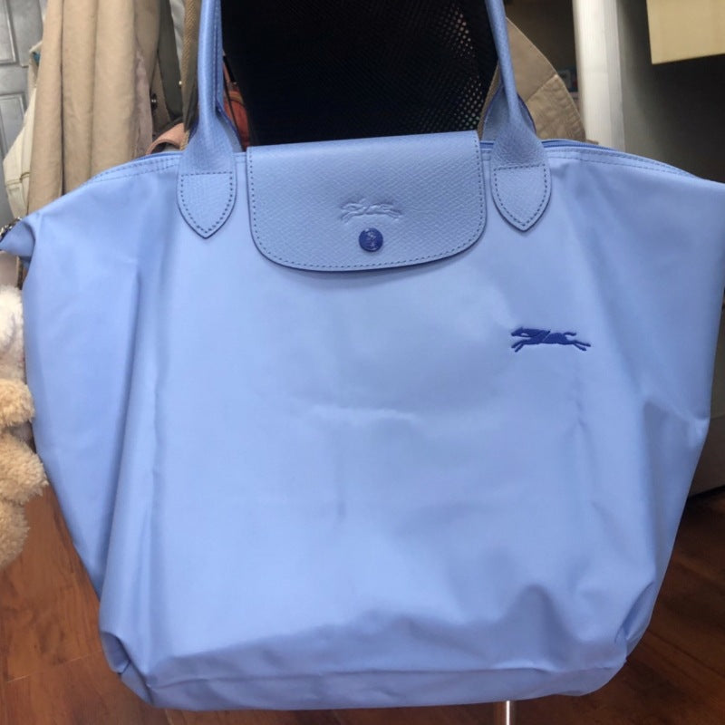 French-Inspired Embroidered Dumpling Bag
