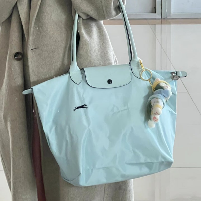 French-Inspired Embroidered Dumpling Bag