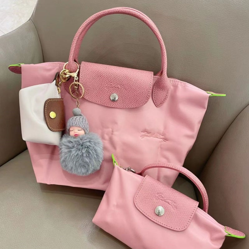 French-Inspired Embroidered Dumpling Bag