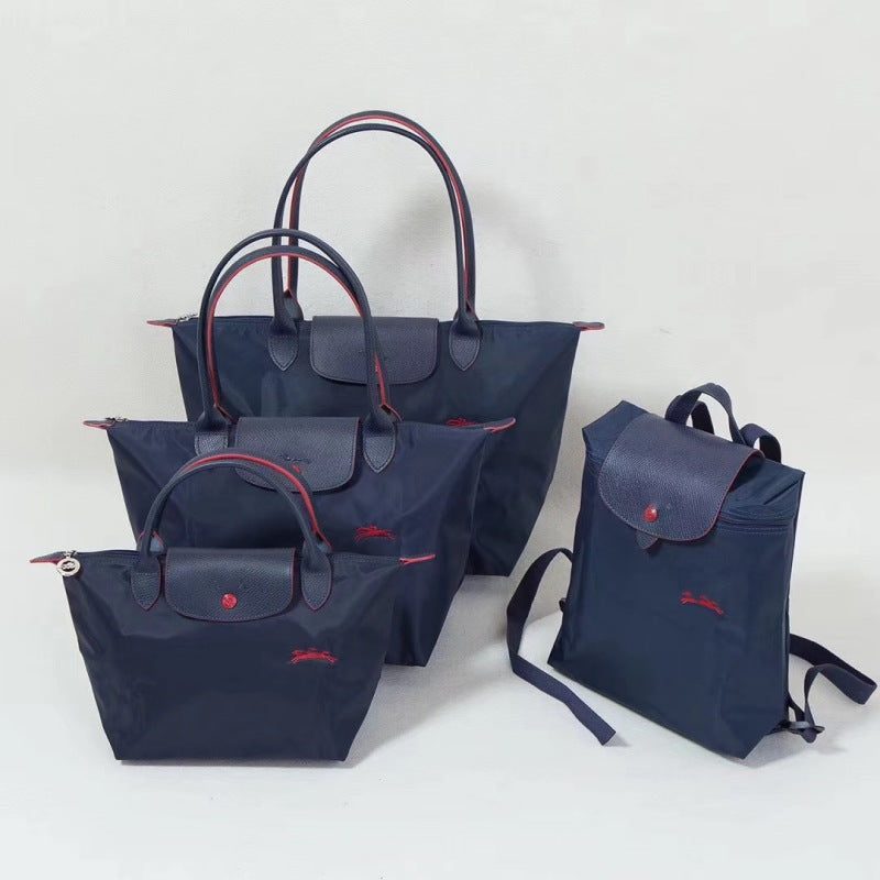 French-Inspired Embroidered Dumpling Bag