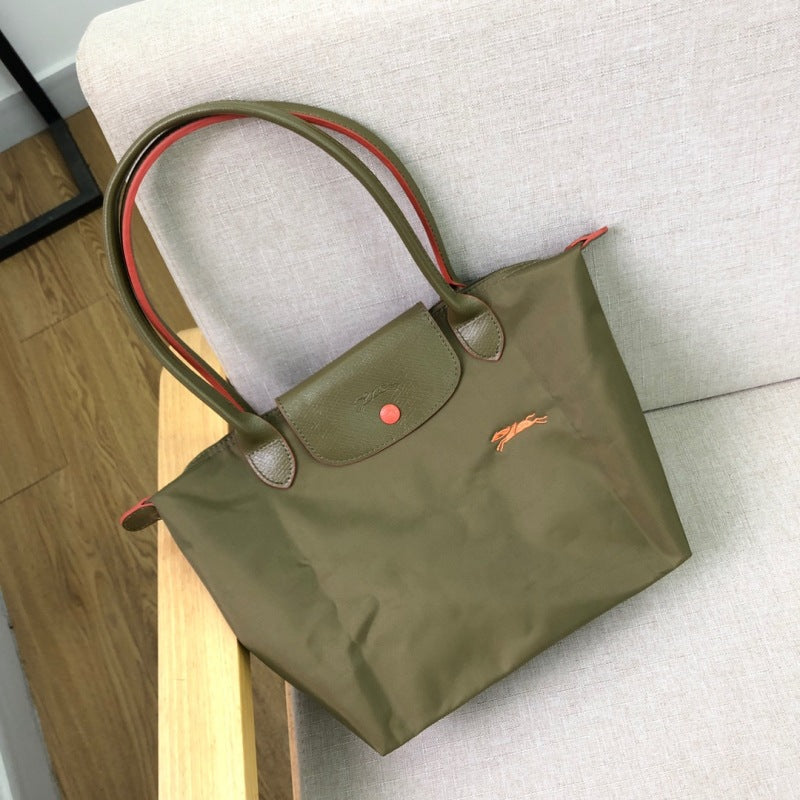 French-Inspired Embroidered Dumpling Bag
