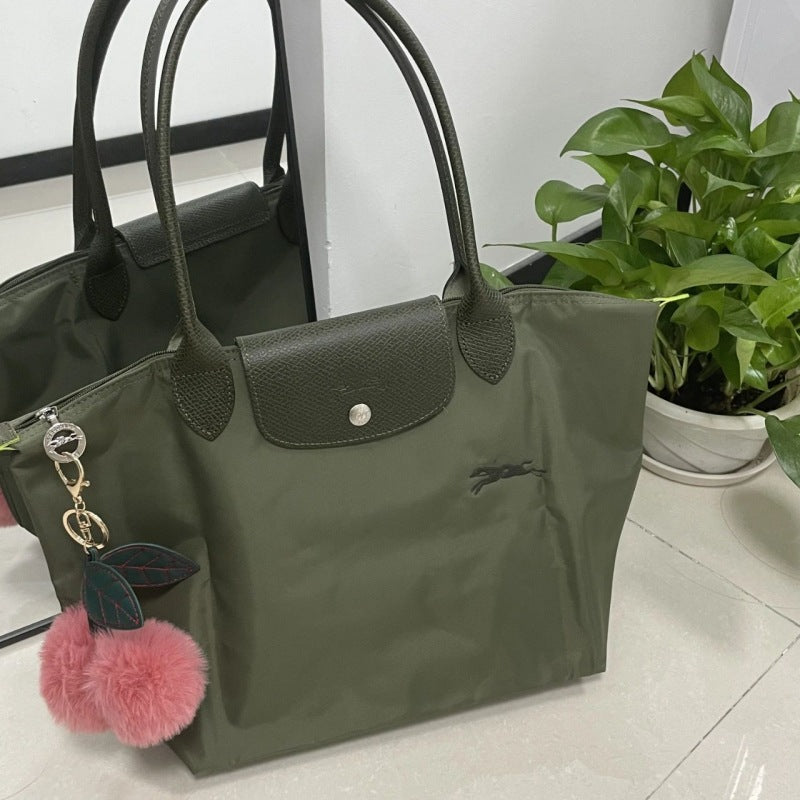 French-Inspired Embroidered Dumpling Bag