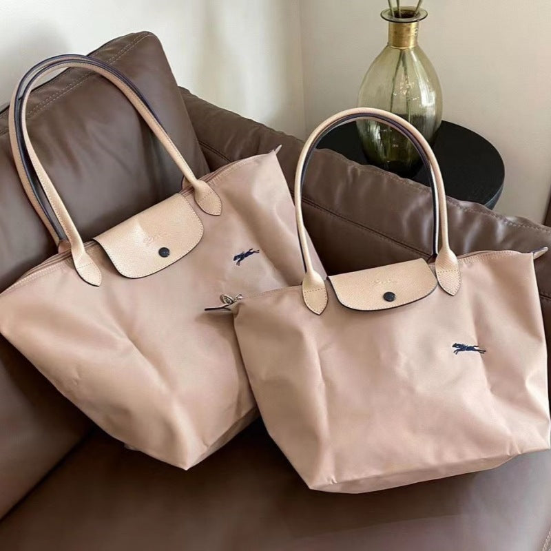 French-Inspired Embroidered Dumpling Bag