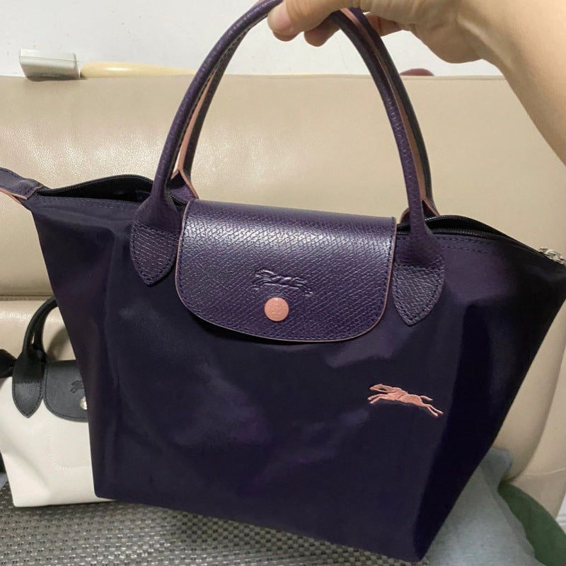 French-Inspired Embroidered Dumpling Bag