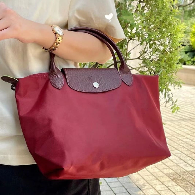 French-Inspired Embroidered Dumpling Bag