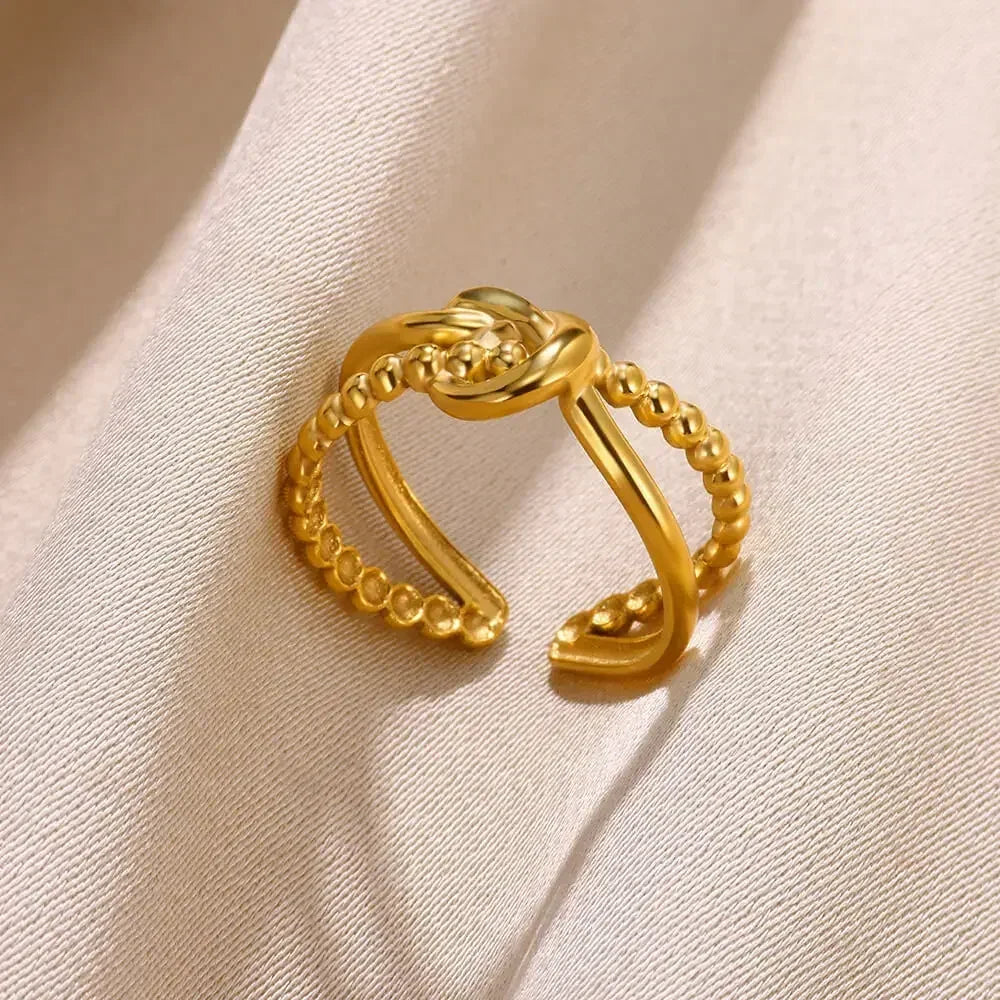 18K Gold Statement Ring