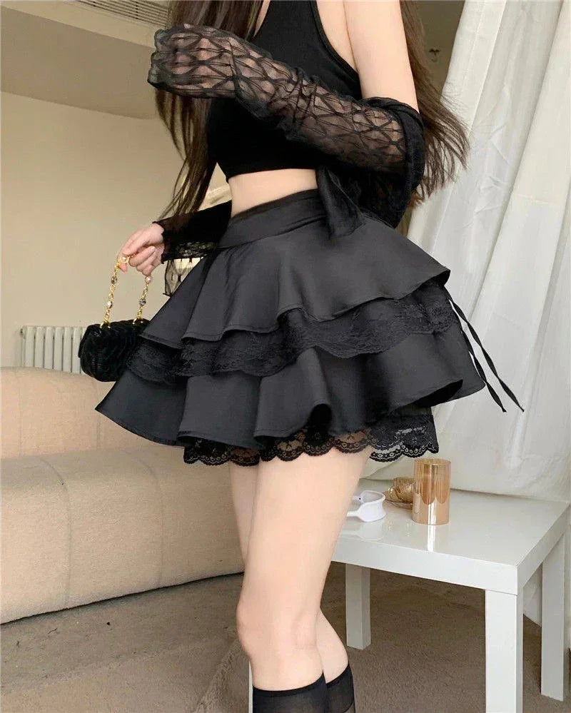 Sweet Lace Mini Skirt