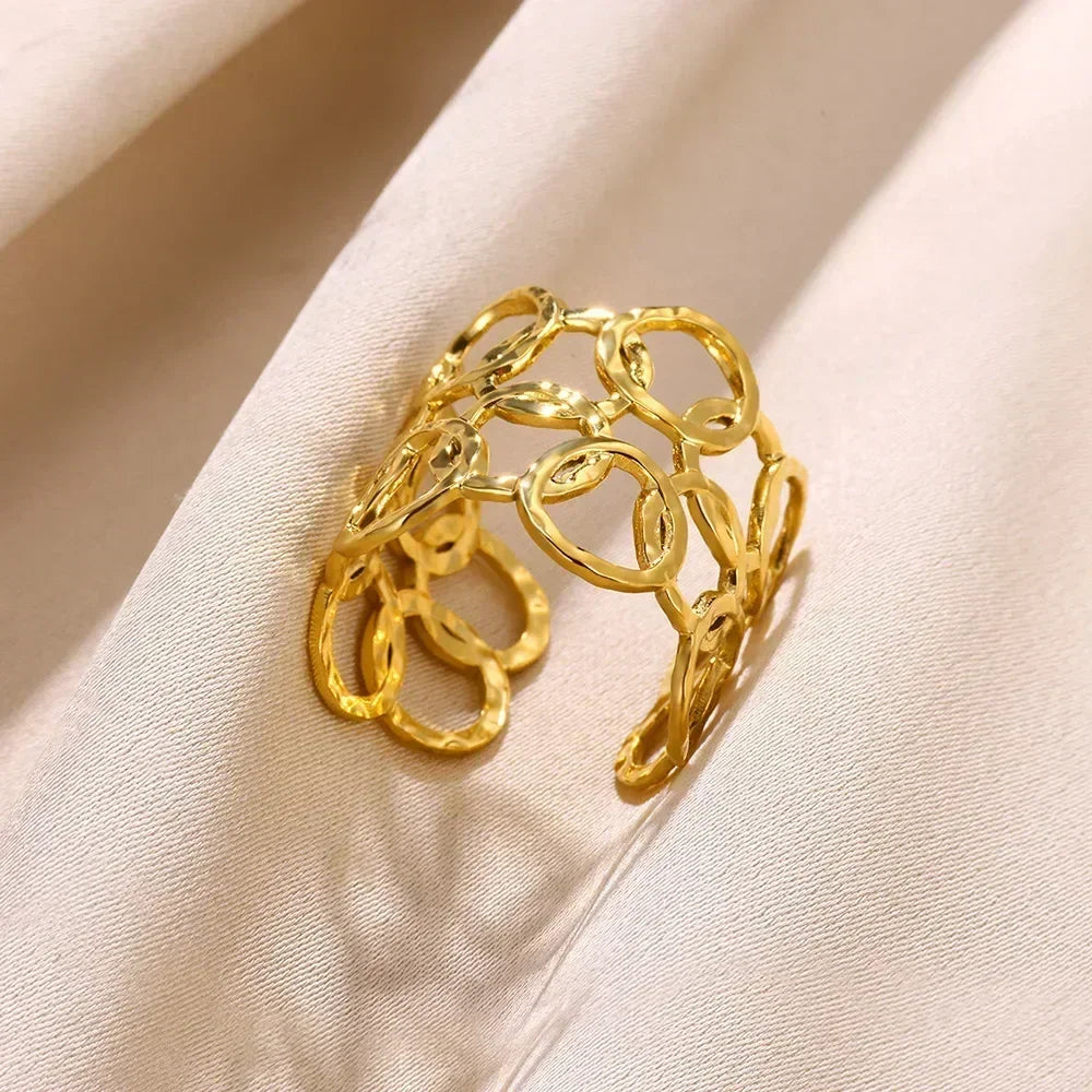 18K Gold Statement Ring