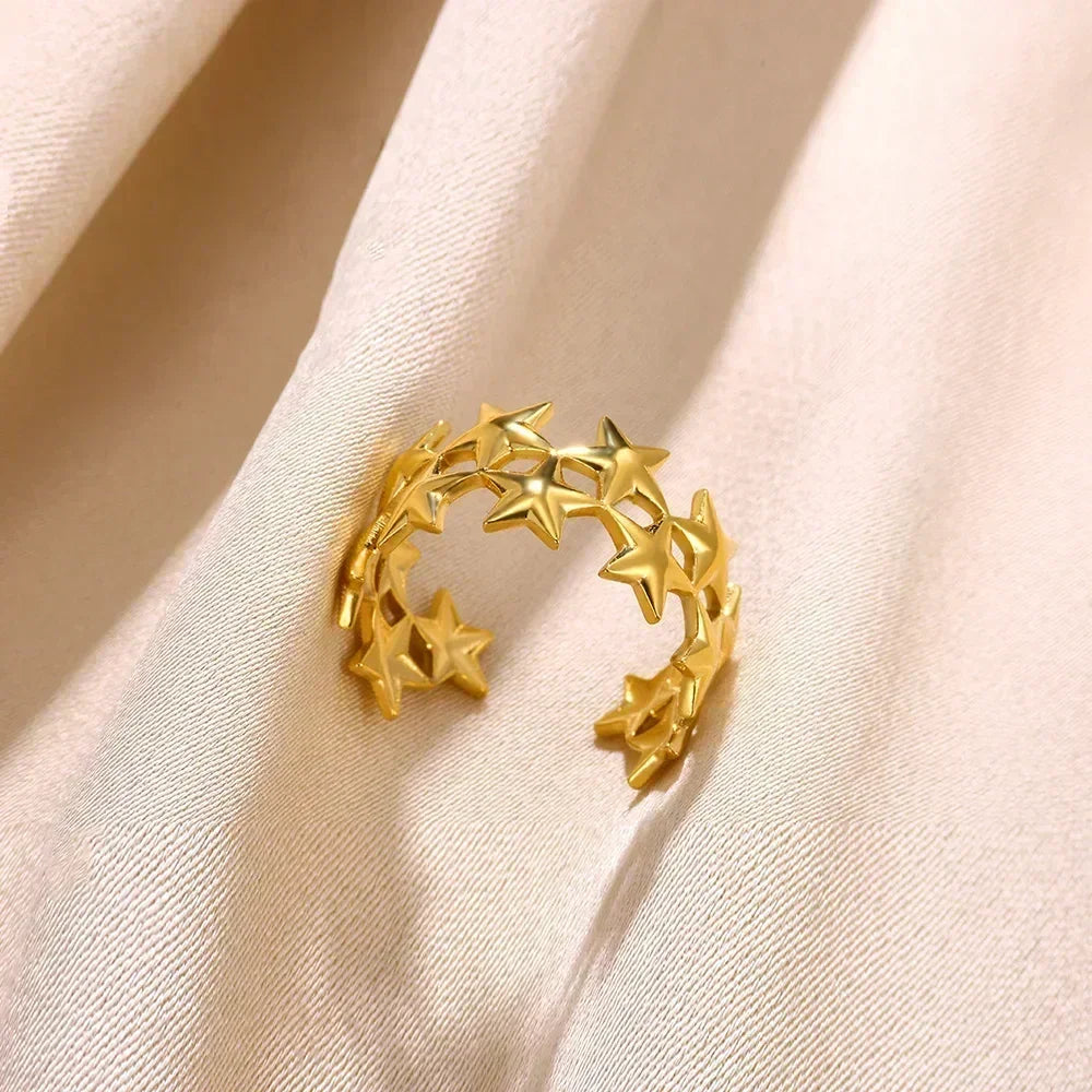18K Gold Statement Ring