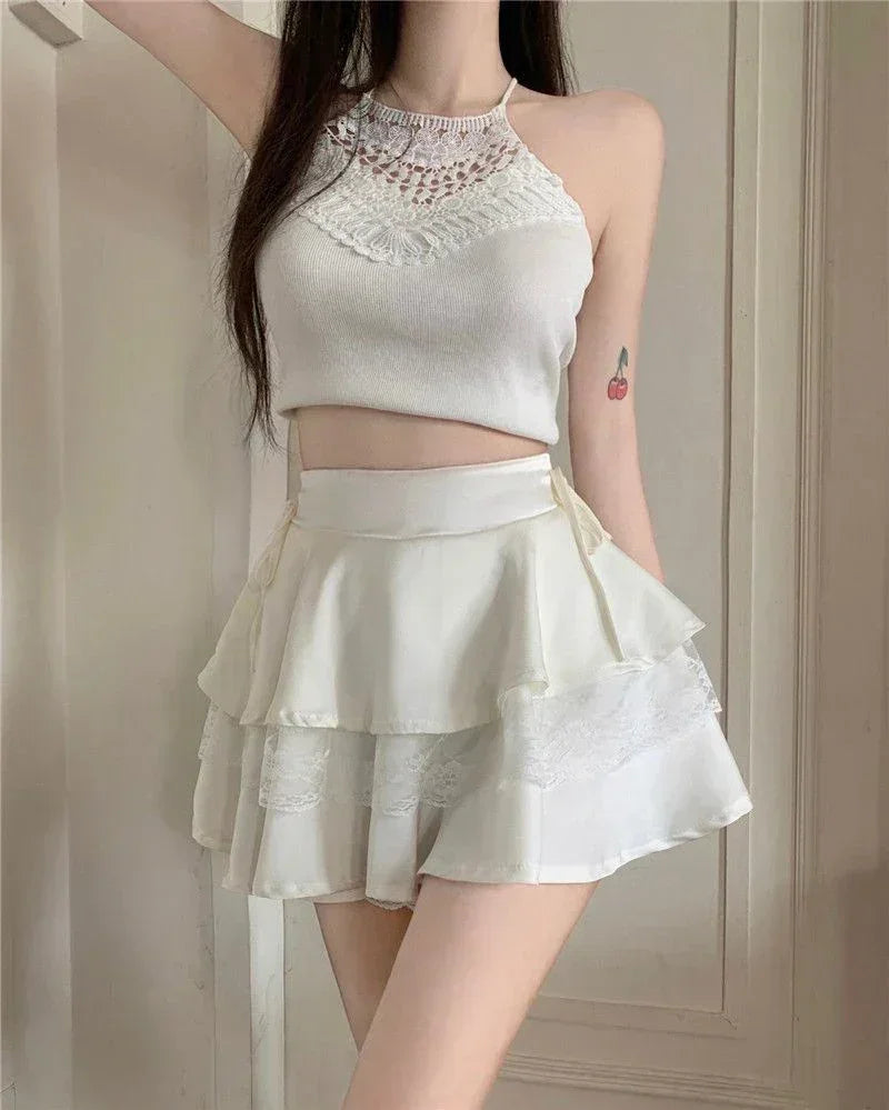 Sweet Lace Mini Skirt