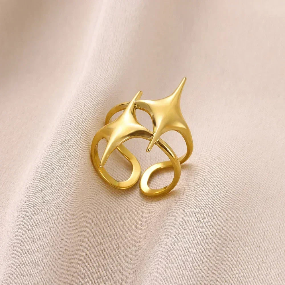 18K Gold Statement Ring