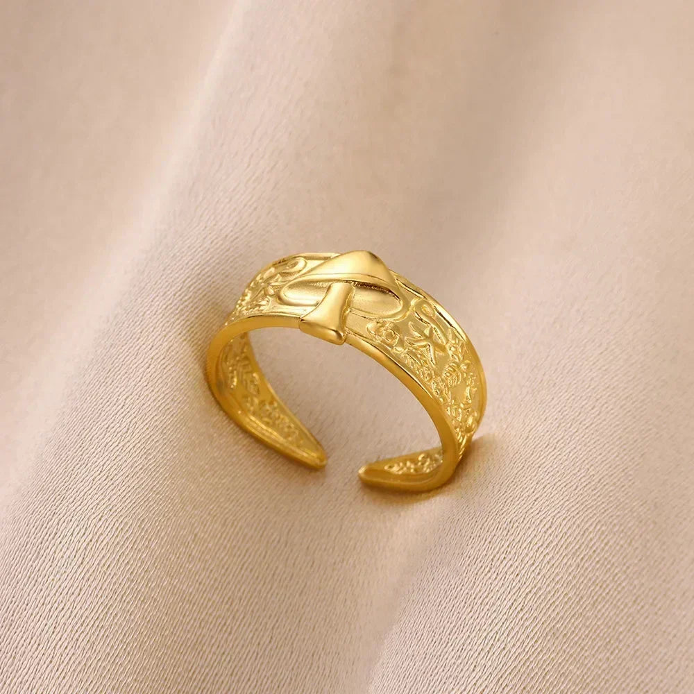 18K Gold Statement Ring