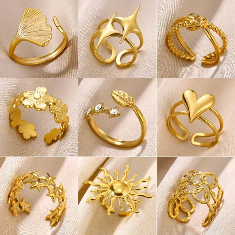 18K Gold Statement Ring