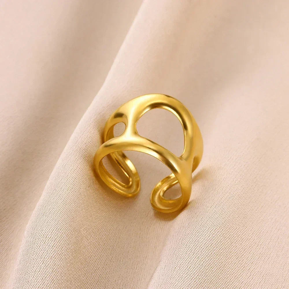 18K Gold Statement Ring