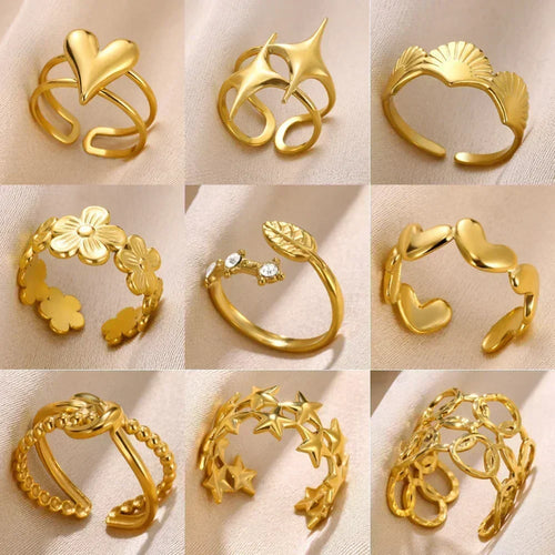 18K Gold Statement Ring